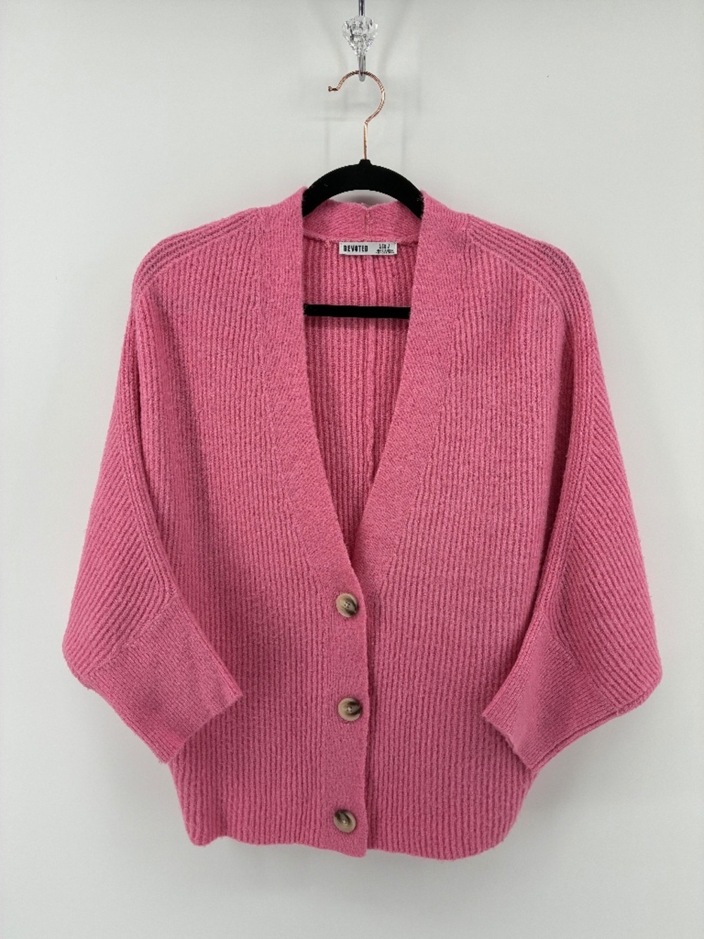 Pink Devoted Button-Up Women's Cardigan